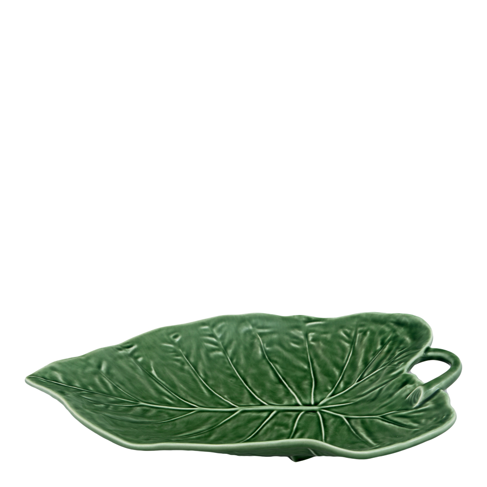 Läs mer om Bordallo Pinheiro - Leaves Solrosblad 31 cm Grön