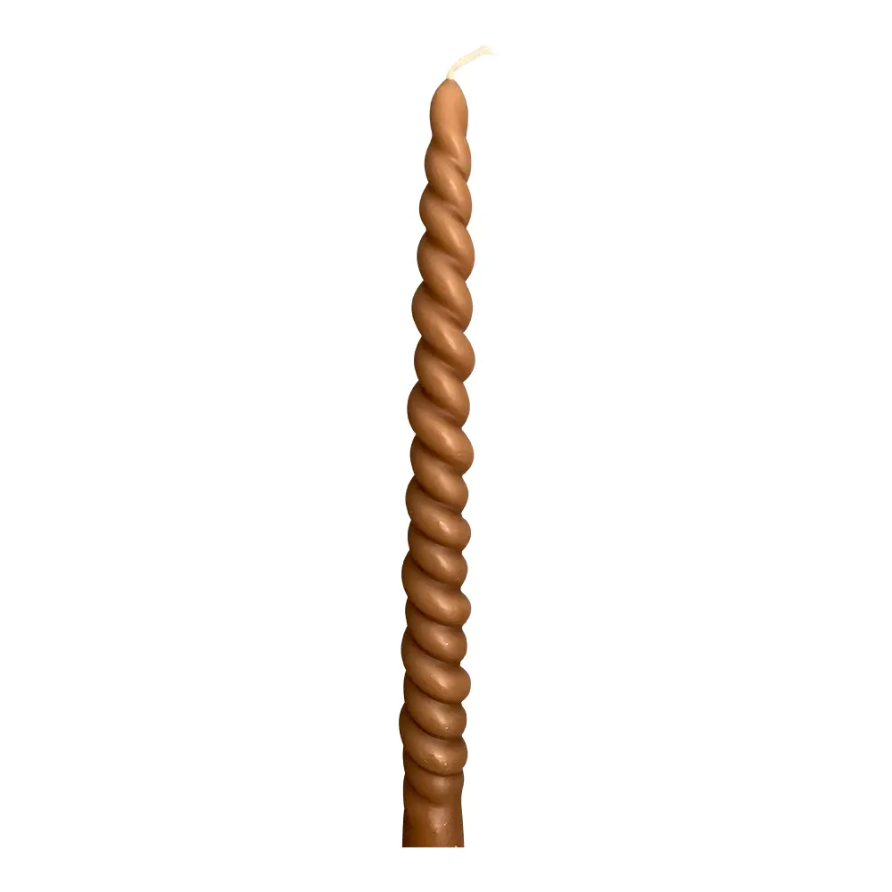 Lys Vridde 29 cm 2-pk Mørk beige