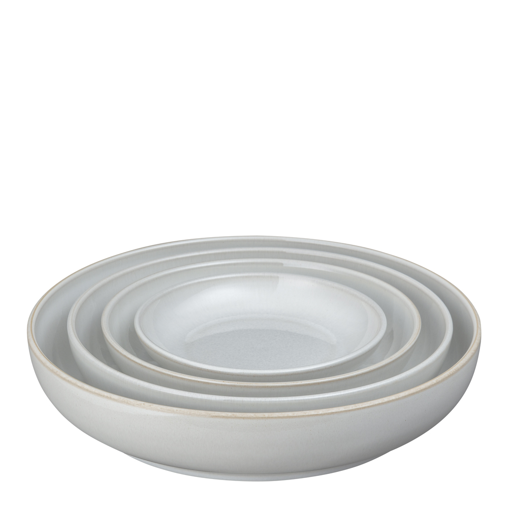 Denby – Natural Canvas Serveringsskål 4-pack Vit