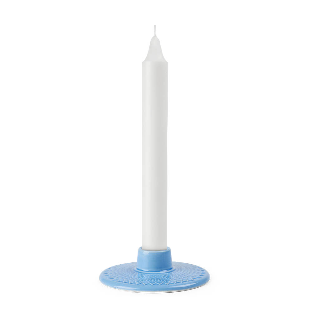 Lyngby Porcelain - Rhombe Color Ljusstake 3 cm Blå