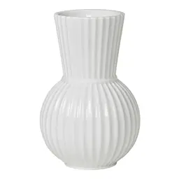 Lyngby Porcelain Tura vase 18 cm porselen hvit