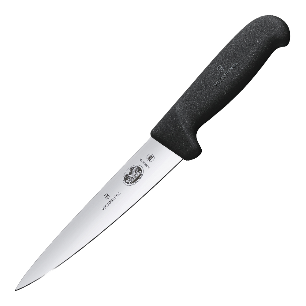 Victorinox - Fibrox utbeiningskniv stiv 18 cm svart