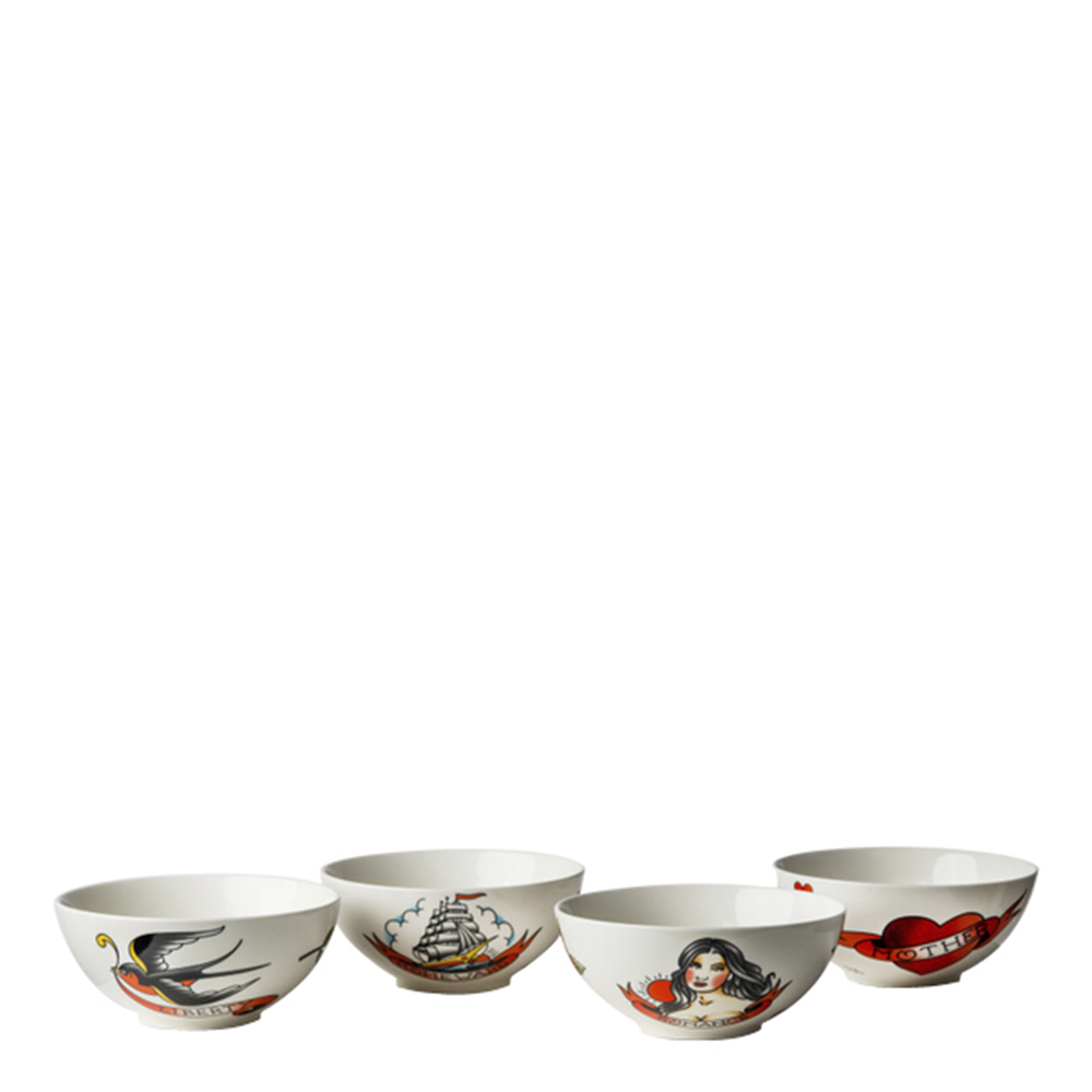 Pols Potten - Tattoo Skålar 7 cm 4-pack