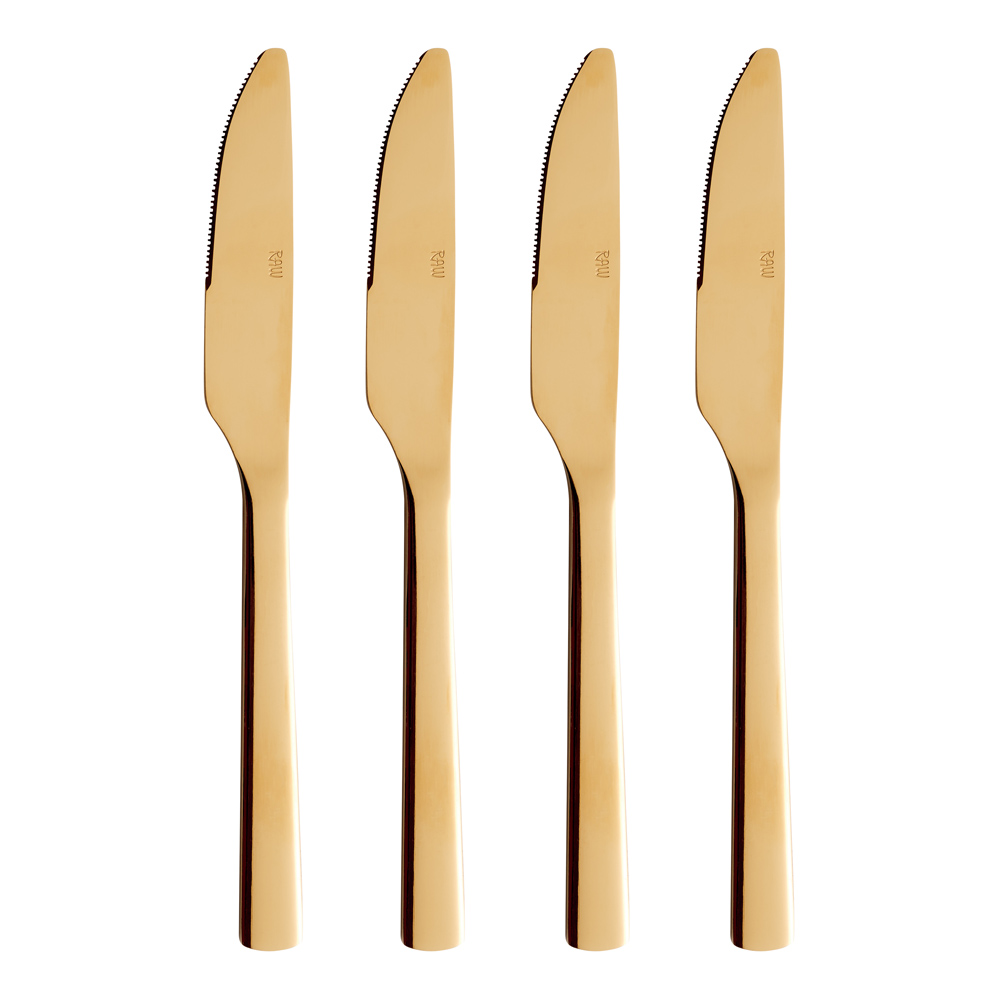 Aida – RAW Matkniv 4-pack Guld