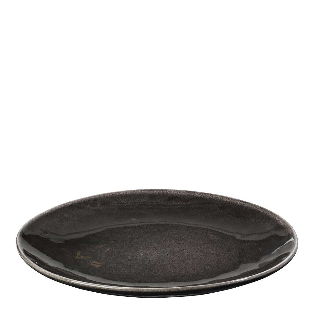 Läs mer om Broste Copenhagen - Nordic Coal Tallrik flat 31 cm Svart