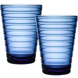 Iittala Aino Aalto glass 33 cl 2 stk ultramarinblå