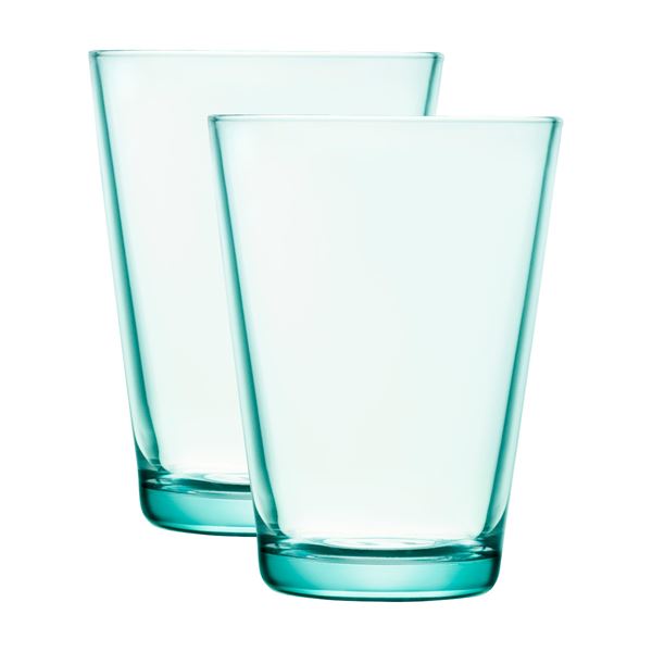 Läs mer om Iittala - Kartio Glas 40 cl 2-pack Vattengrön