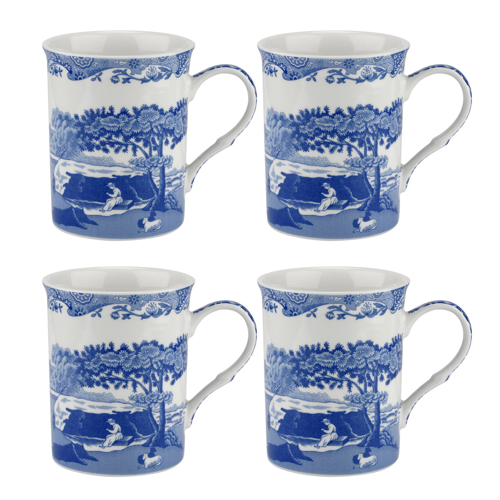 Spode - Blue Italian Mugg 34 cl 4-pack