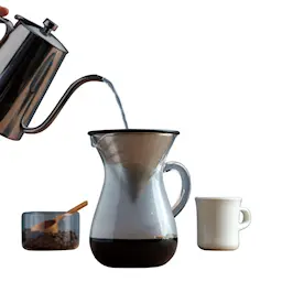 Kinto Slow Coffee Bryggesett 600 ml rustfri  hover