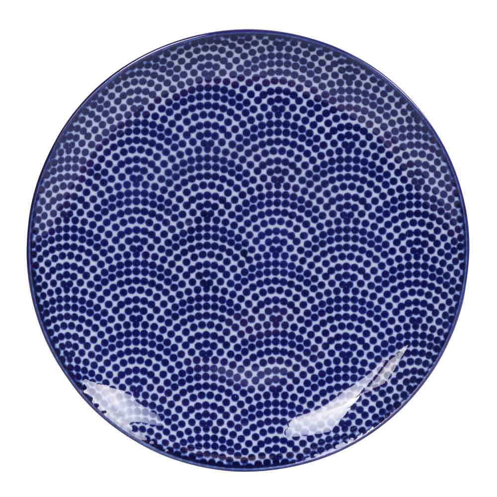 Tokyo Design Studio – Nippon Blue Tallrik 20 cm Dots