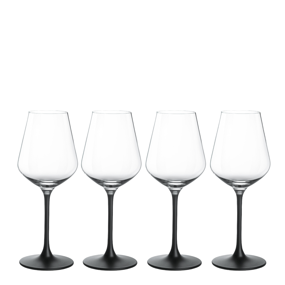 Läs mer om Villeroy & Boch - Manufacture Rock Rödvinsglas 4-pack Klar/Svart fot