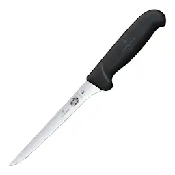 Victorinox Fibrox utbeiningskniv buet smalt knivblad 15 cm svart