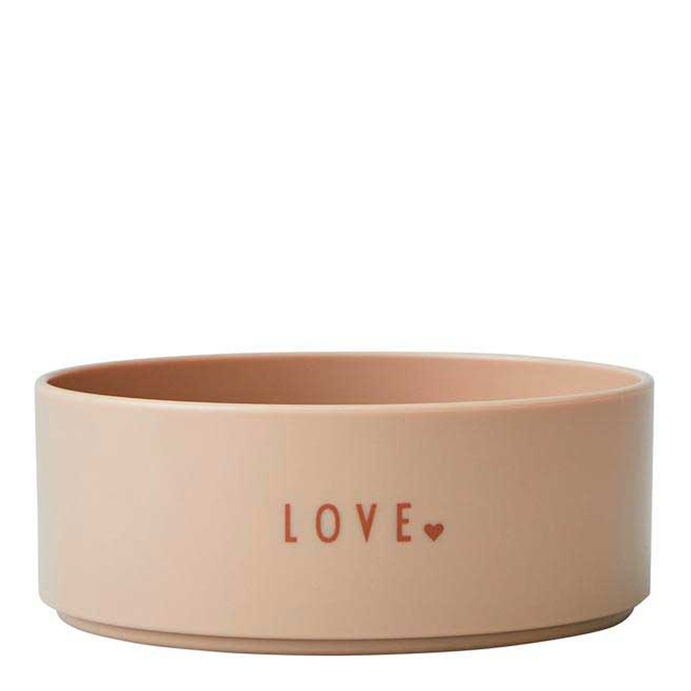 Design Letters - Mini Favourite Skål 30 cl Love Beige