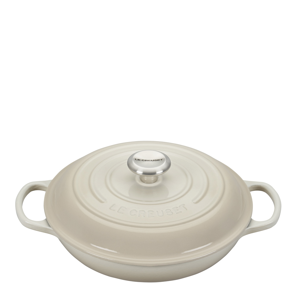 Läs mer om Le Creuset - Signature Buffégryta 30 cm Meringue