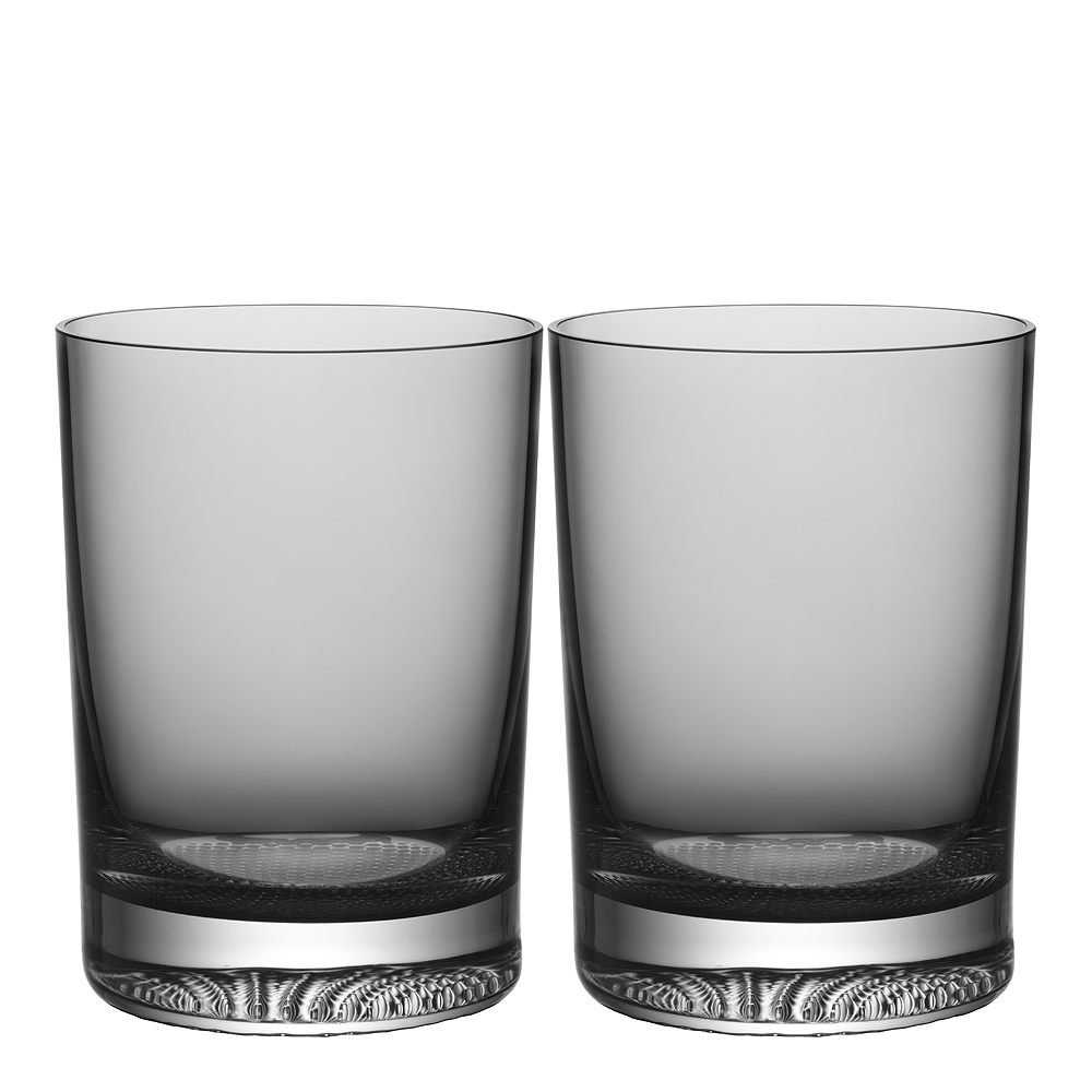 Kosta Boda - Limelight Tumbler 22 cl 2-pack Rökgrå