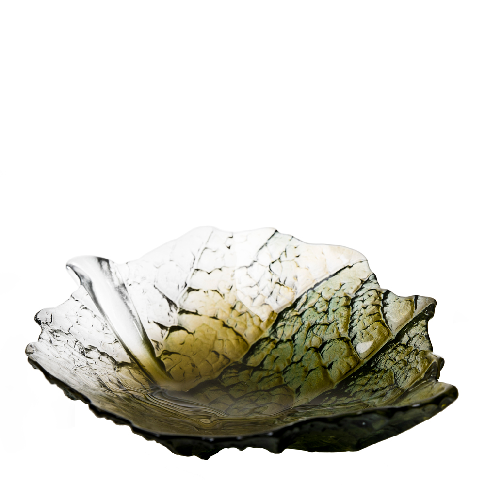 Läs mer om Målerås Glasbruk - Folia Skål 34 cm Grön