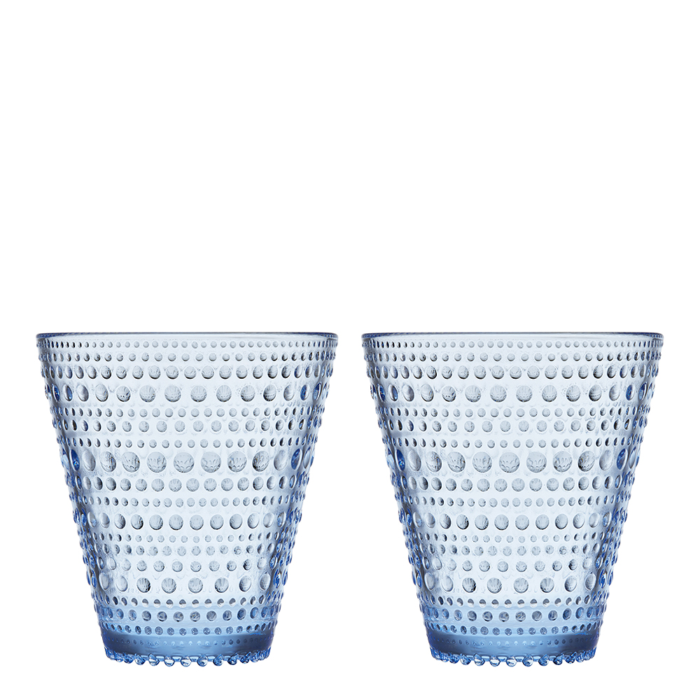 Iittala - Kastehelmi glass 30 cl 2 stk aqua