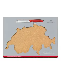 Victorinox Swiss Classic Sett med Osteskjærebrett og Kniv Rød
