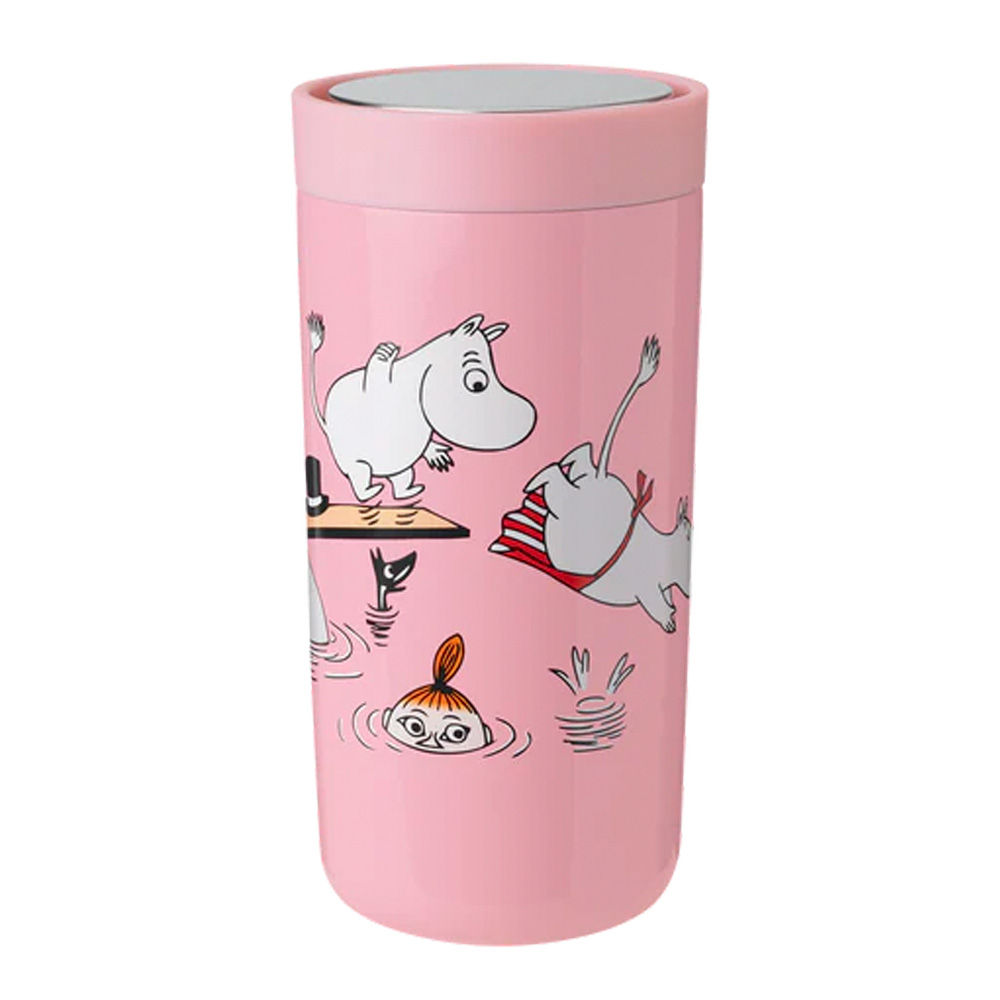 Stelton – Mumin To Go Click Mugg 40 cl Moomin Swim