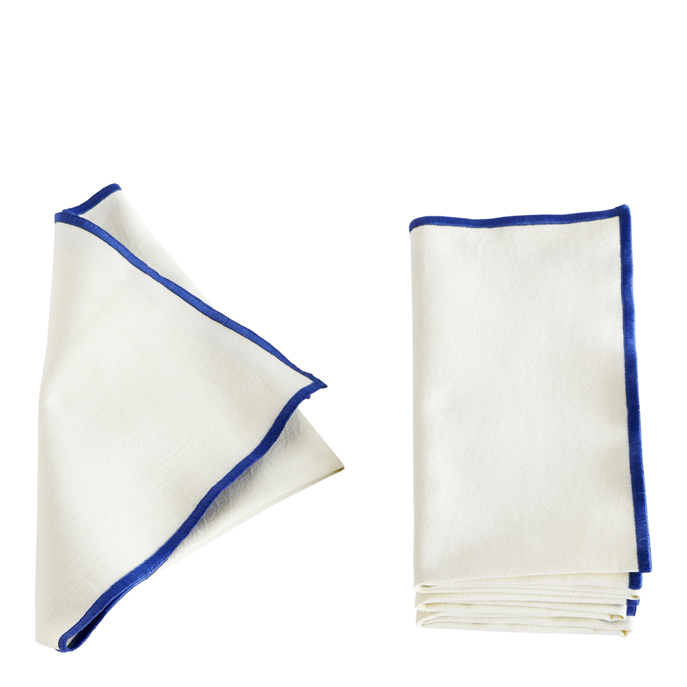 Hay – Outline Servetter 40×40 cm 4-pack Cream/Blå