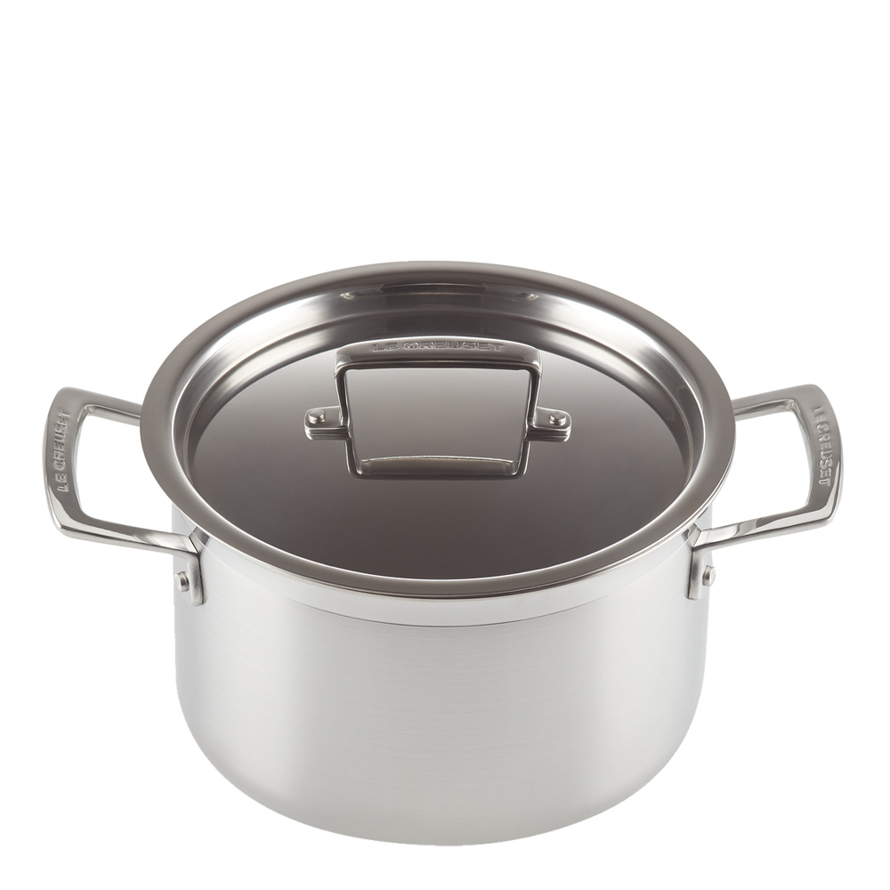 Läs mer om Le Creuset - 3Ply Gryta med lock 20 cm 4 L