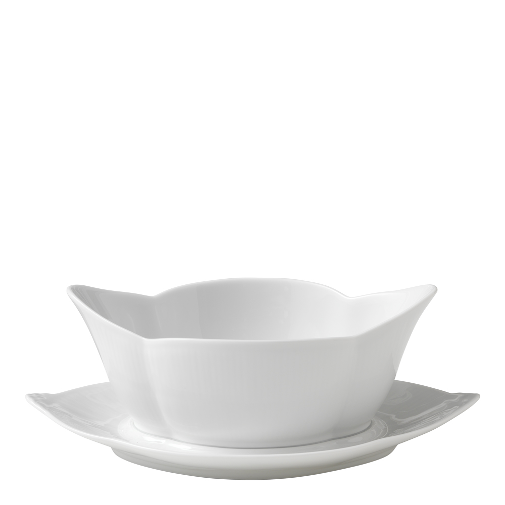 Royal Copenhagen – White Fluted Såsskål 55 cl