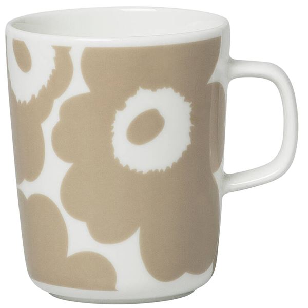 Läs mer om Marimekko - Unikko Mugg 25 cl Beige/Vit