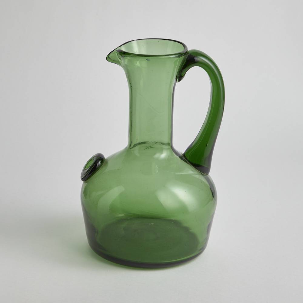 Läs mer om Vintage - SÅLD Grön Karaff i glas