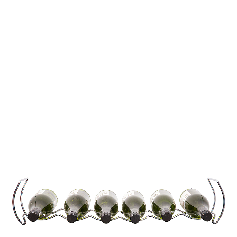 Vinställ stapelbar 6 flaskor Krom