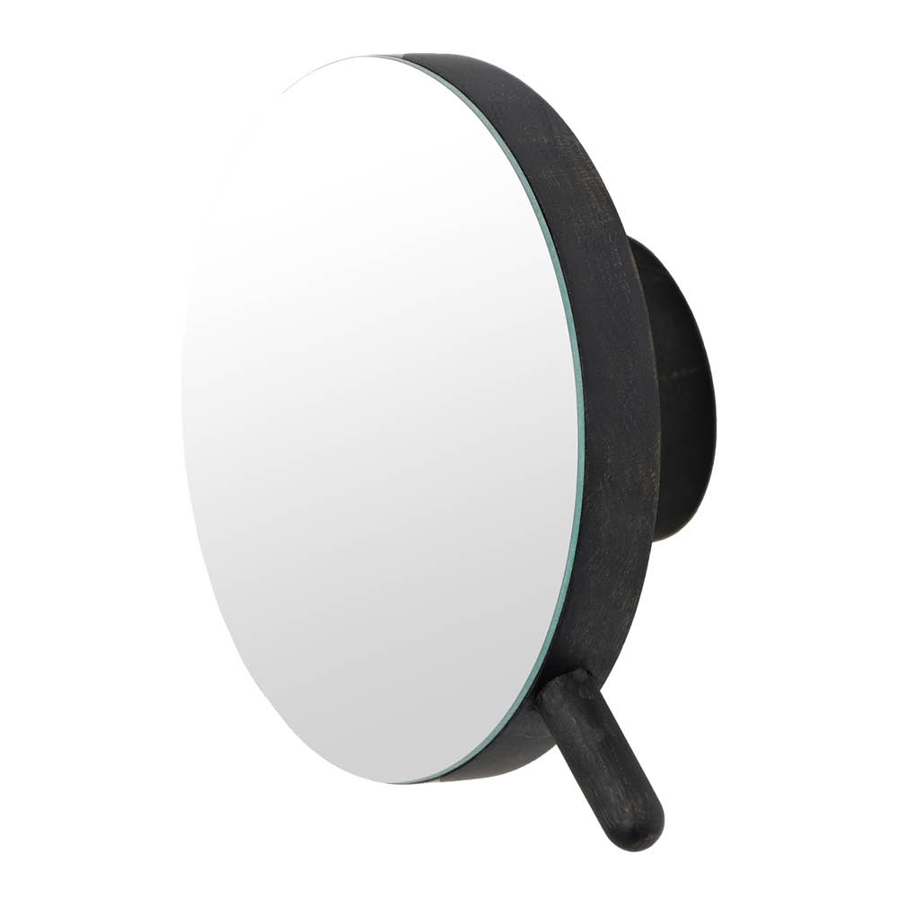 Wirew – Magnify Mirror Förstorande Väggspegel 18 cm Mörk Ek