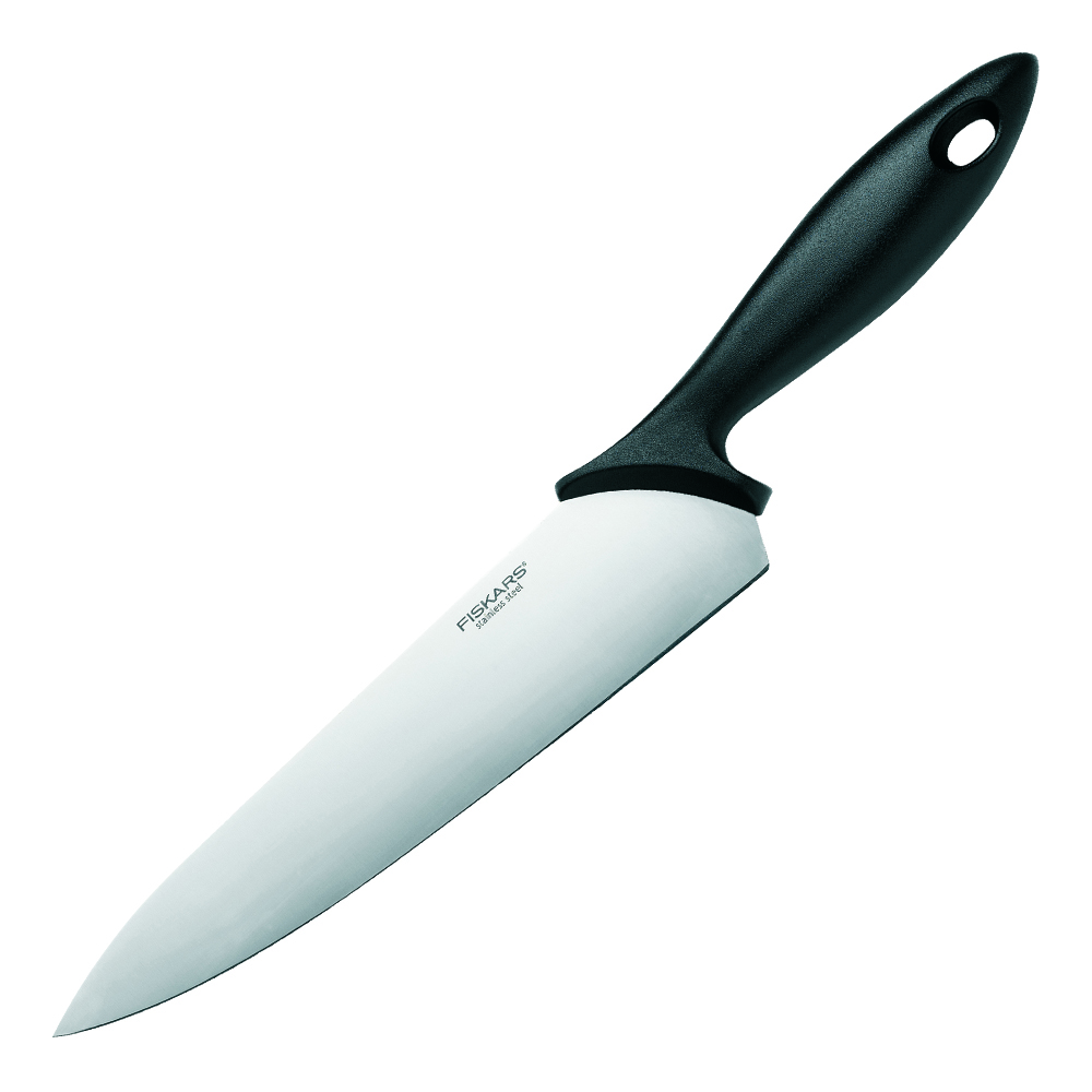 Fiskars Essential Kokkiveitsi 21 cm Musta