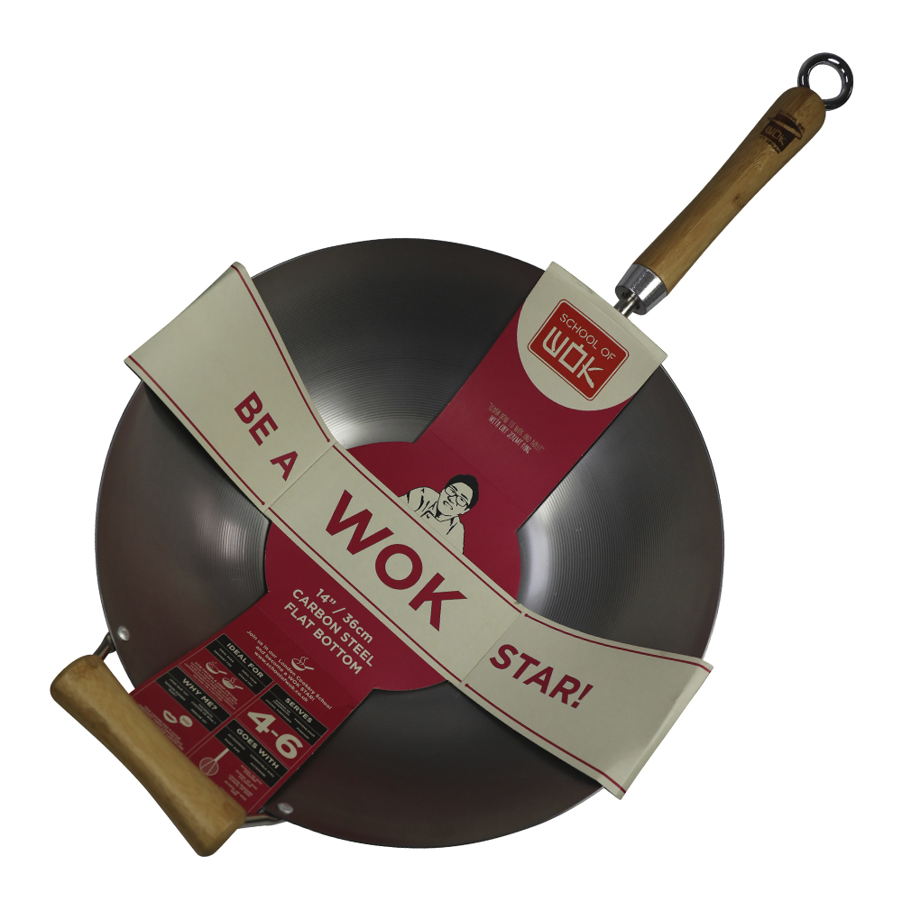Läs mer om Dexam - School Of Wok Wokpanna 36 cm Kolstål