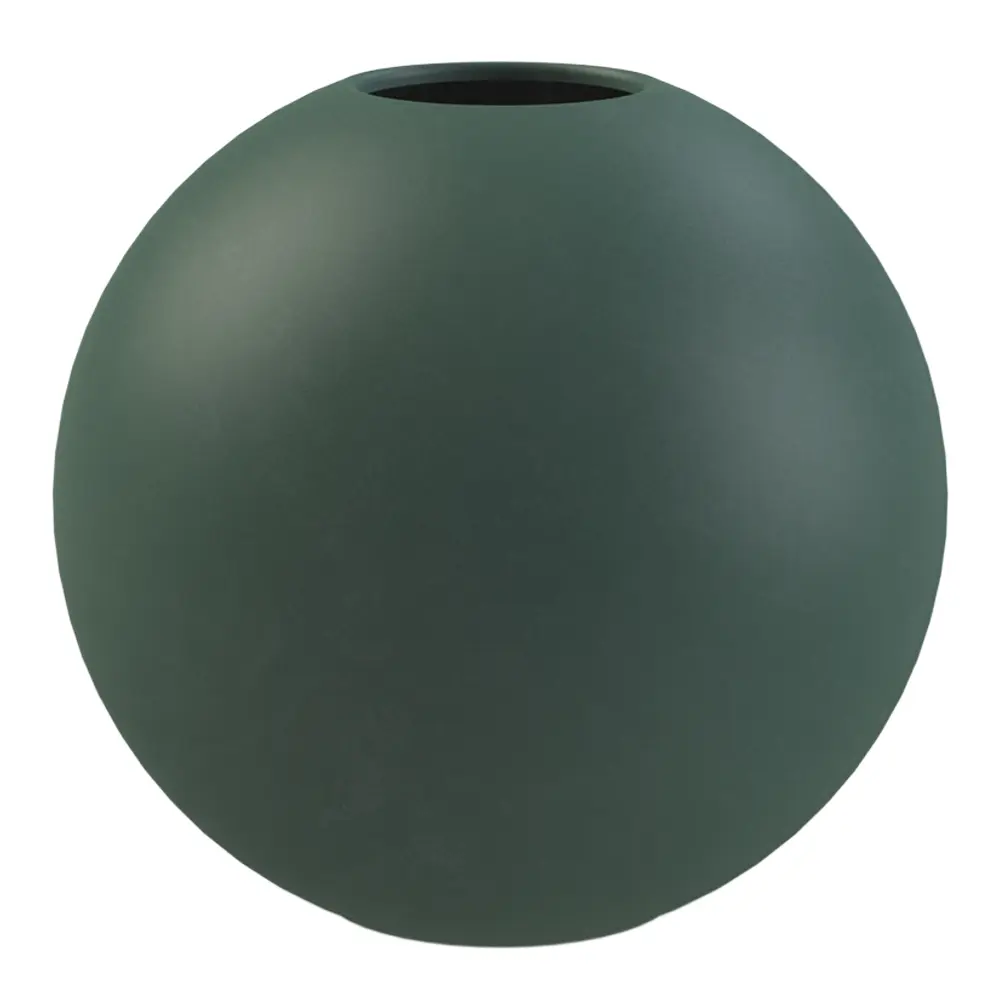 Ball Vase 20 cm Mørkegrønn 