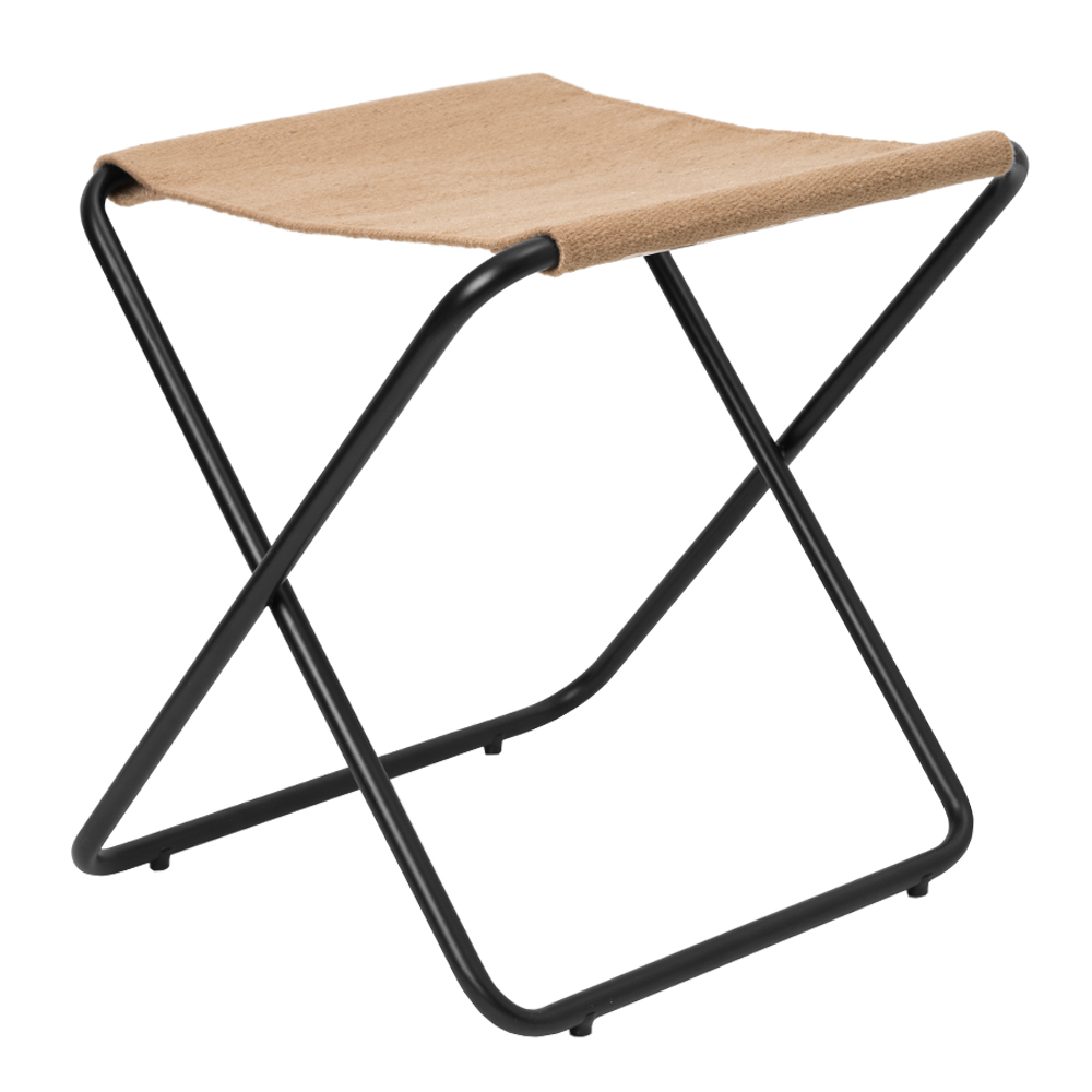 Ferm Living - Dester Stool Hopfällbar Pall Svart/Sand