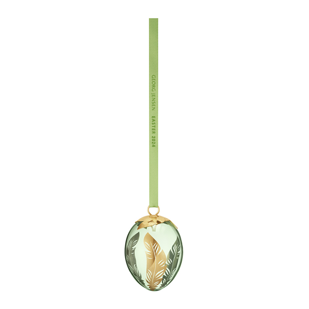 Georg Jensen - Påsk 2024 Ornament Ägg 5,7 cm Guld/Grön