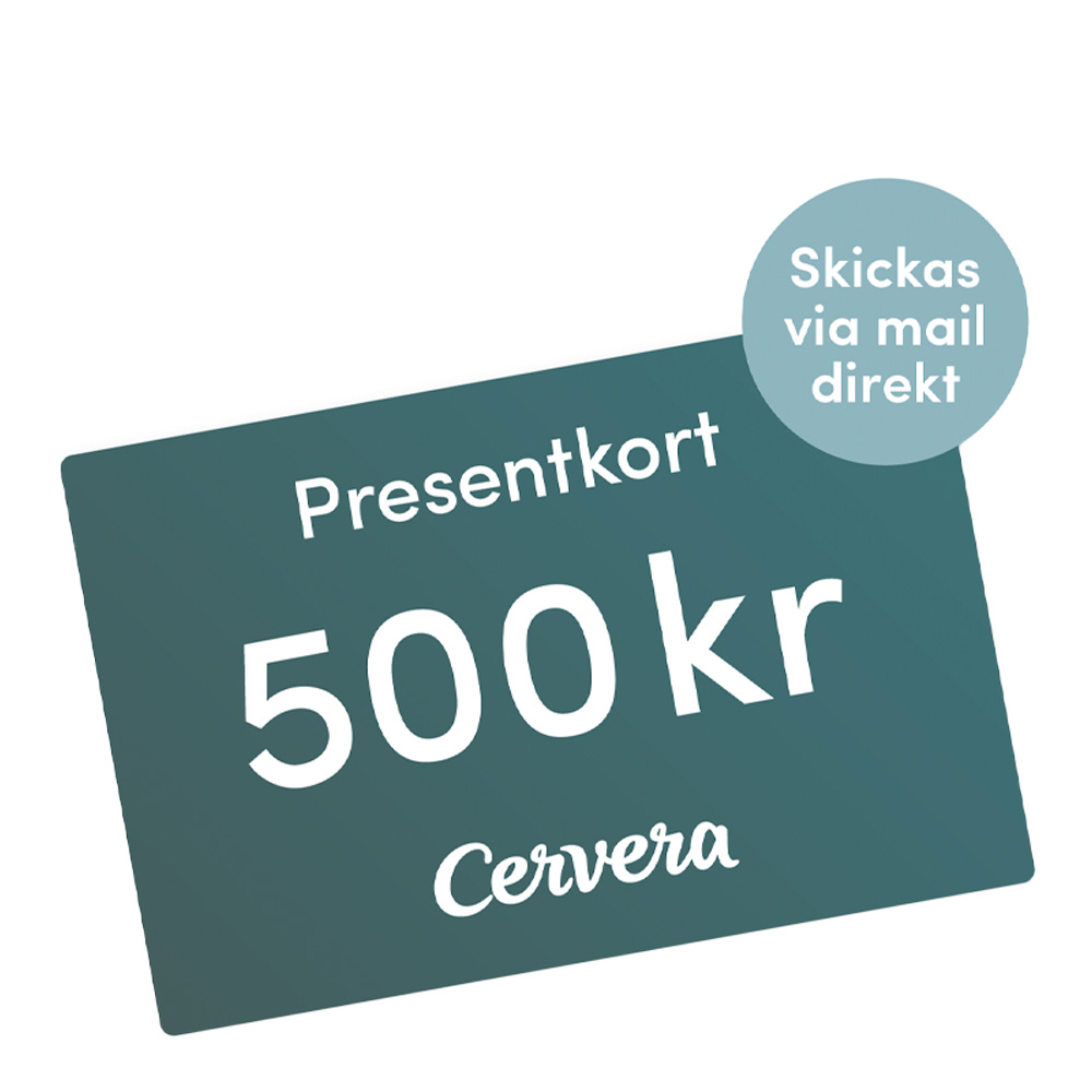 Cervera – Presentkort 500 kr Digitalt