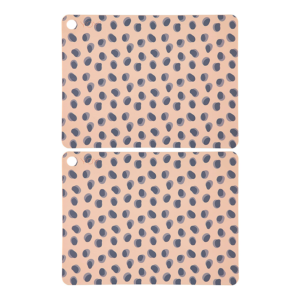 Oyoy - Leopard Dots Tablett 34x45 cm 2-pack