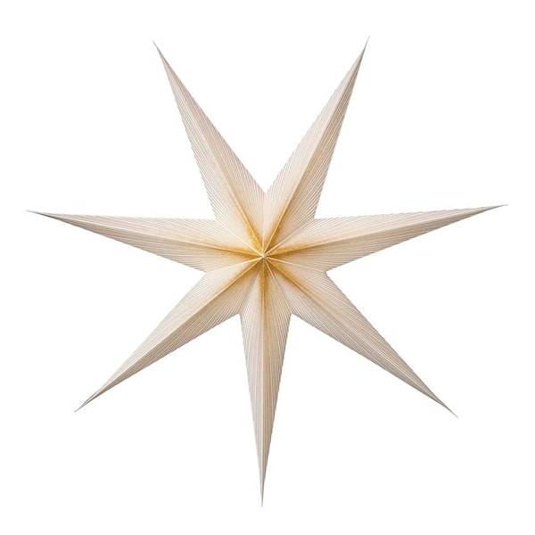 Sunshine Adventsstjärna 118 cm Guld/Vit 