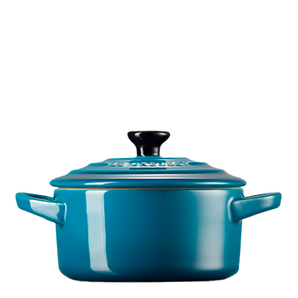 Läs mer om Le Creuset - Minigryta i stengods 0,25 L Deep teal