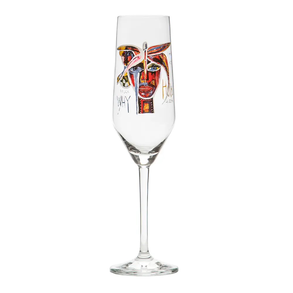 Champagneglass 30 cl Butterfly Messenger IV
