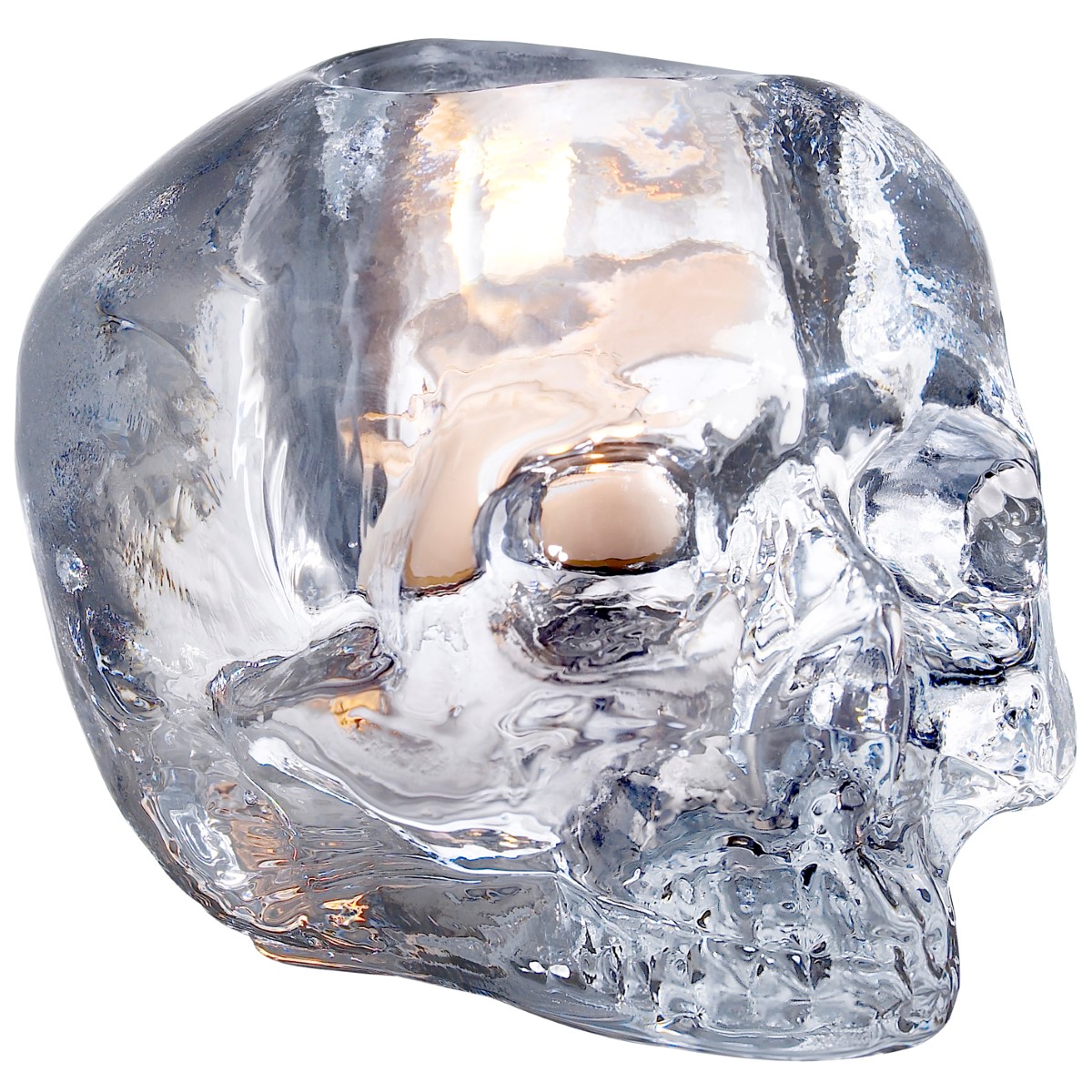 Läs mer om Kosta Boda - Still Life Lykta skull 8,5 cm Klar