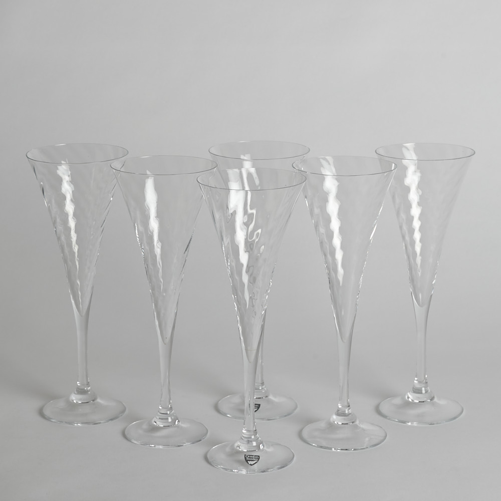 Orrefors – SÅLD Champagneglas ”Helena” 6 st