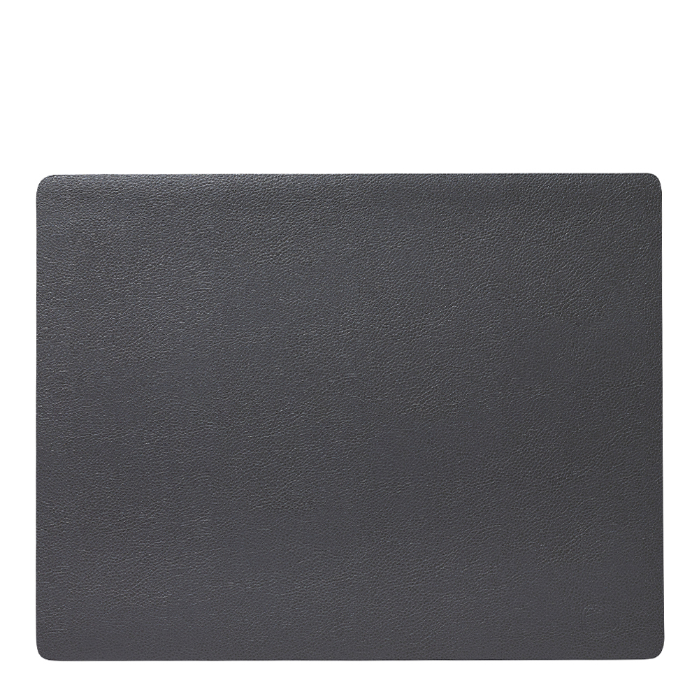 Lind DNA - Leather Serene Square Bordstablett L 35x44 cm Anthracite